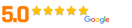 5.0 Star rating on Google Reviews